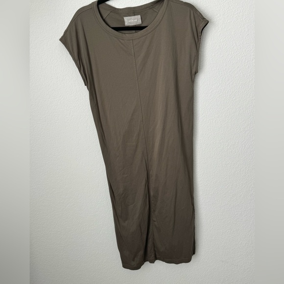 Everlane - The Luxe Cotton Side Slit Tee Midi Dress - Picture 1 of 9
